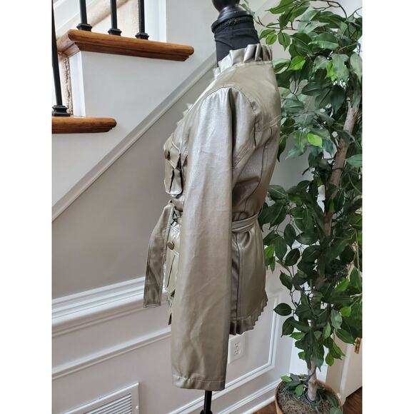 Liberty Collection Women's Green 100% Polyester Long Sleeve Adjustable Jacket M - Picture 7 of 12